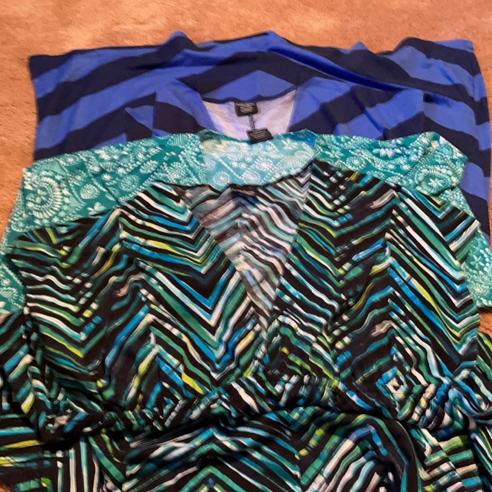 2 t-shirt dresses size large